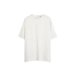 Totême Satin tee in White - Tops - Scandinavian Minimalist Luxury at Luxury Shoes 