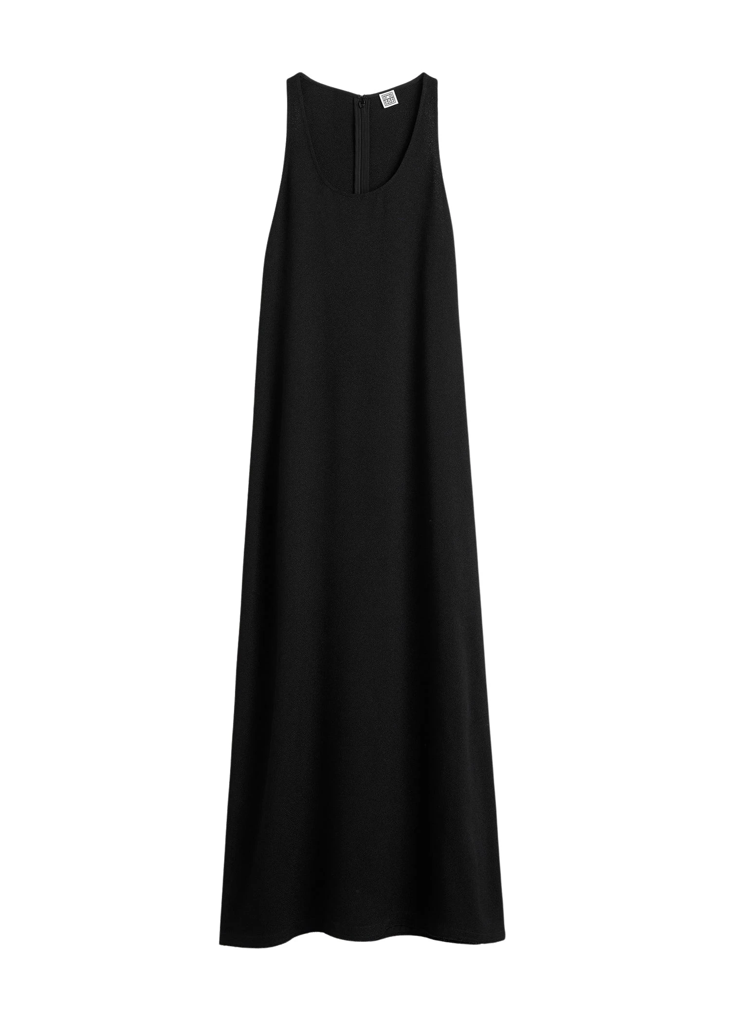 Toteme-Scoop-neck-sable-dress-in-Black18997_nobg Totême Scoop-neck sablé dress in Black - Dresses - Scandinavian Minimalist Luxury at Luxury Shoes