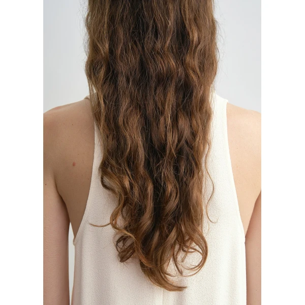 Totême Scoop-neck sablé dress in Macadamia - Dresses - Scandinavian Minimalist Luxury at Luxury Shoes 