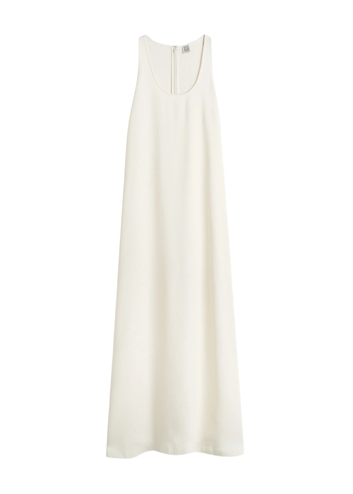 Toteme-Scoop-neck-sable-dress-in-Macadamia84146_nobg Totême Scoop-neck sablé dress in Macadamia - Dresses - Scandinavian Minimalist Luxury at Luxury Shoes