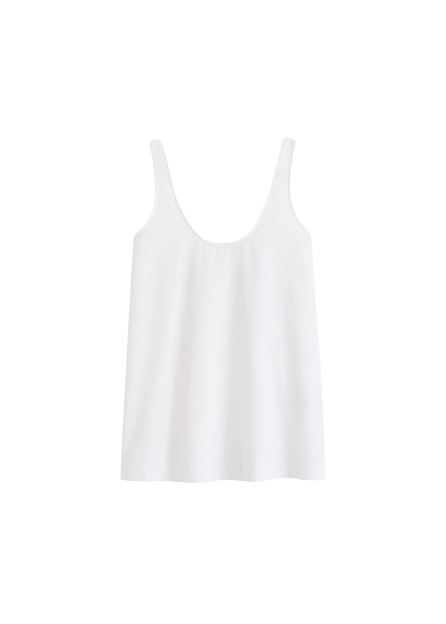 Toteme-Scoop-poplin-tank-in-White28049_nobg Totême Scoop poplin tank in White - Tops - Scandinavian Minimalist Luxury at Luxury Shoes