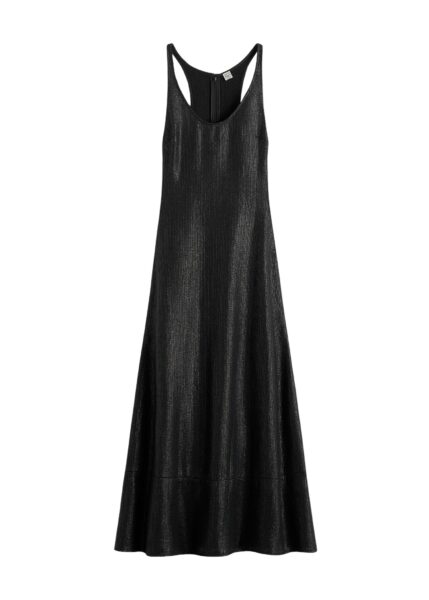 Totême Sculpted cotton dress in Black - Dresses - Scandinavian Minimalist Luxury at Luxury Shoes 