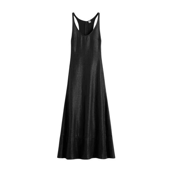 Totême Sculpted cotton dress in Black - Dresses - Scandinavian Minimalist Luxury at Luxury Shoes 