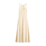 Totême Sculpted cotton dress in Ecru - Dresses - Scandinavian Minimalist Luxury at Luxury Shoes 