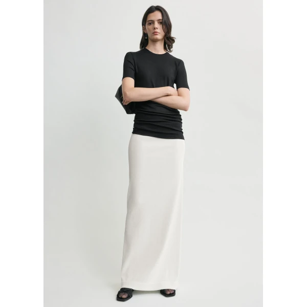 Totême Sequin skirt in White - Skirts - Scandinavian Minimalist Luxury at Luxury Shoes 