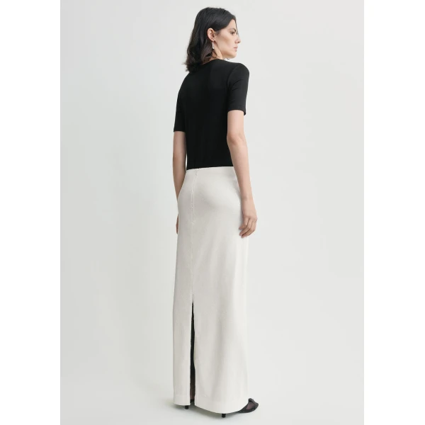 Totême Sequin skirt in White - Skirts - Scandinavian Minimalist Luxury at Luxury Shoes 