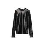 Totême Sequin top in Black - Tops - Scandinavian Minimalist Luxury at Luxury Shoes 