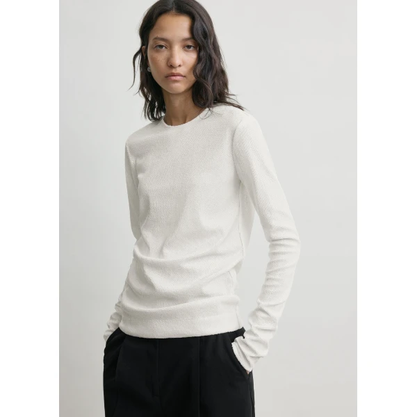 Totême Sequin top in White - Tops - Scandinavian Minimalist Luxury at Luxury Shoes 