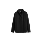Totême Sharp poplin shirt in Black - Tops - Scandinavian Minimalist Luxury at Luxury Shoes 