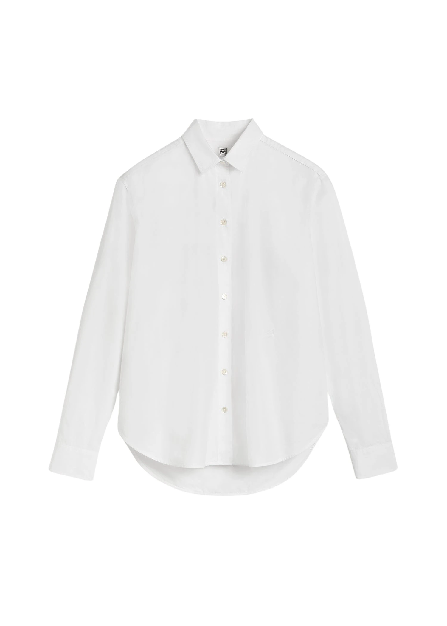 Toteme-Signature-cotton-shirt-in-White21695_nobg Totême Signature cotton shirt in White - Tops - Scandinavian Minimalist Luxury at Luxury Shoes