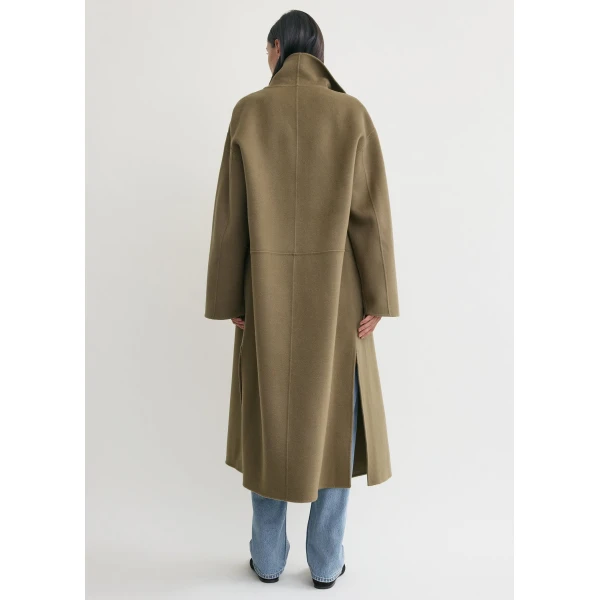 Totême Signature doublé coat in Hazel - Coats - Scandinavian Minimalist Luxury at Luxury Shoes 