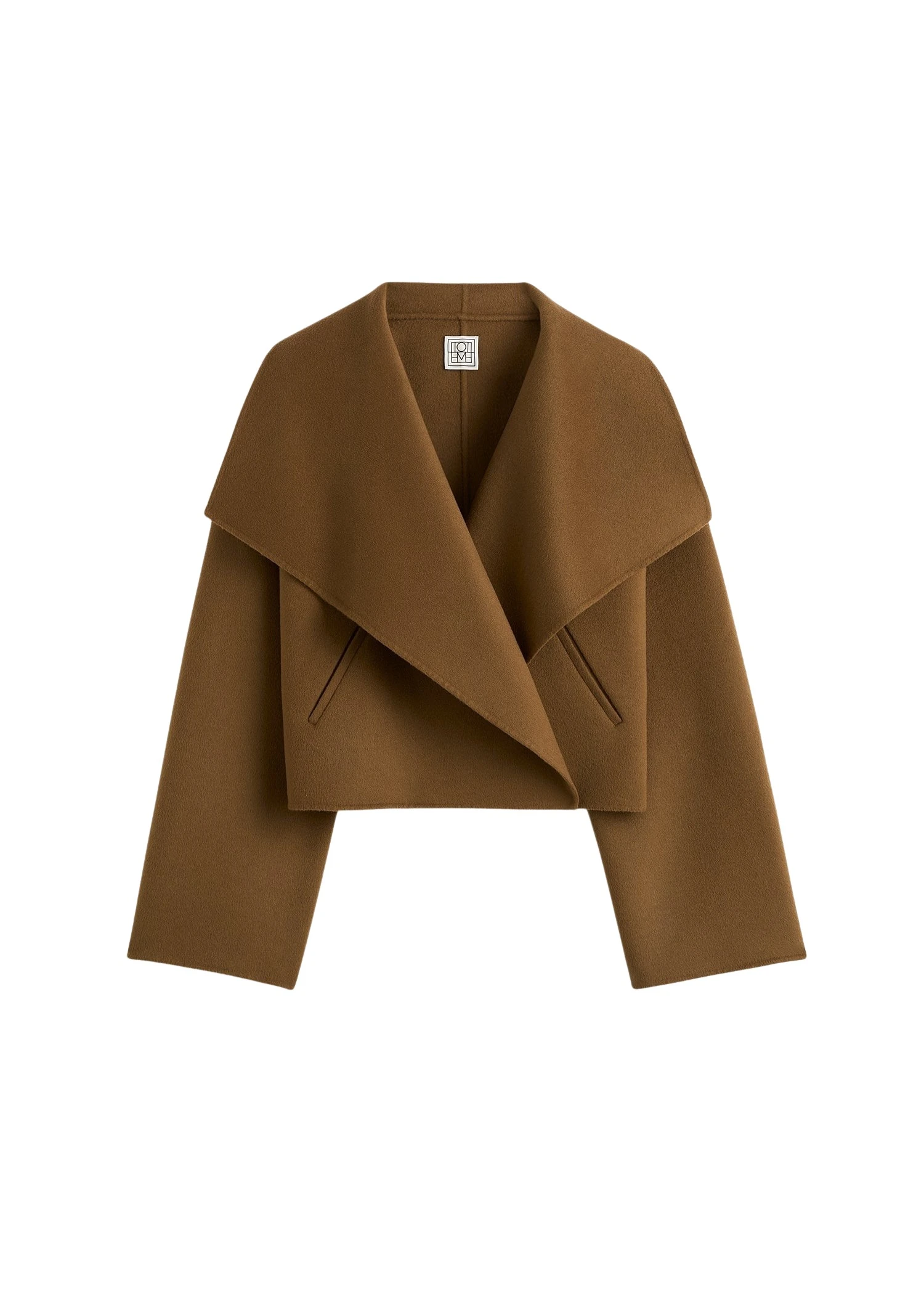 Toteme-Signature-double-jacket-in-Tobacco36760_nobg Totême Signature doublé jacket in Tobacco - Jackets - Scandinavian Minimalist Luxury at Luxury Shoes