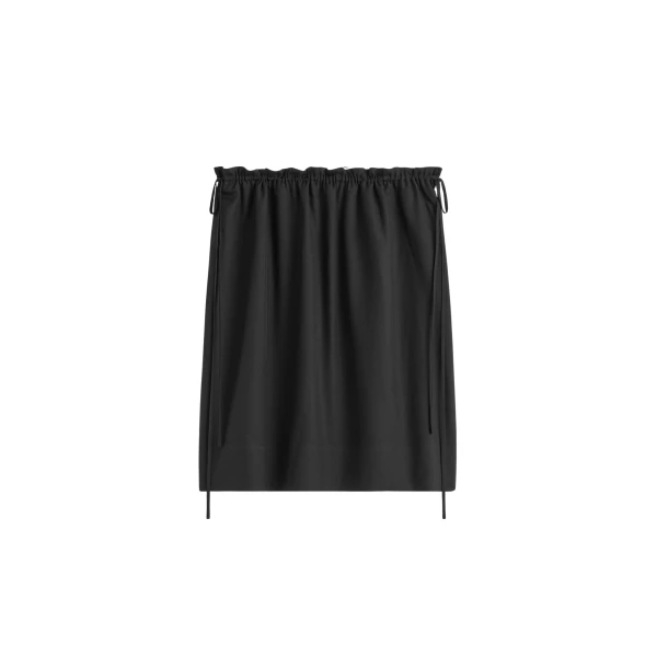 Totême Silk pj skirt in Black - Skirts - Scandinavian Minimalist Luxury at Luxury Shoes 
