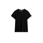 Totême Silk tee in Black - Knitwear - Scandinavian Minimalist Luxury at Luxury Shoes 