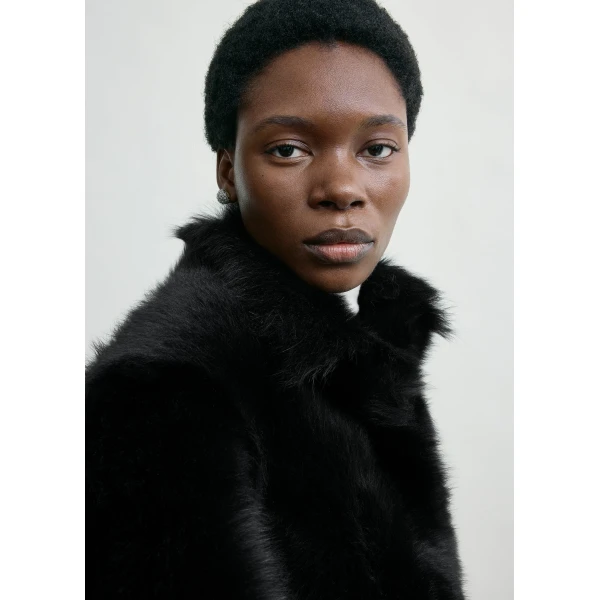 Totême Silky shearling jacket in Black - Jackets - Scandinavian Minimalist Luxury at Luxury Shoes 