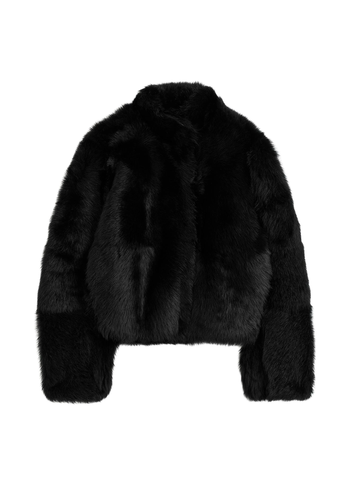 Toteme-Silky-shearling-jacket-in-Black82638_nobg Totême Silky shearling jacket in Black - Jackets - Scandinavian Minimalist Luxury at Luxury Shoes