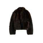 Totême Silky shearling jacket in Dark brown - Jackets - Scandinavian Minimalist Luxury at Luxury Shoes 