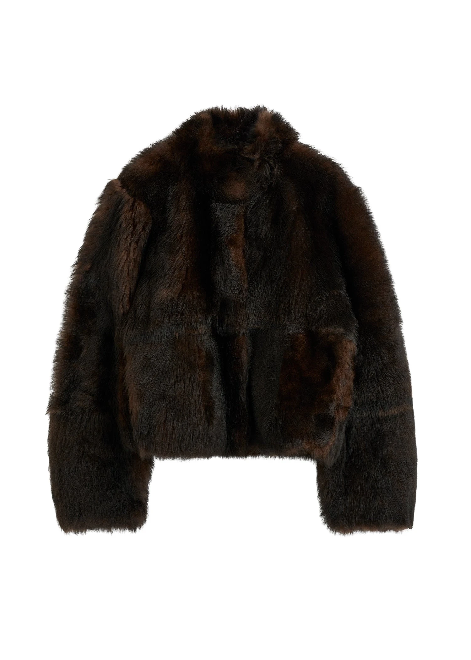Toteme-Silky-shearling-jacket-in-Dark-brown91857_nobg Totême Silky shearling jacket in Dark brown - Jackets - Scandinavian Minimalist Luxury at Luxury Shoes