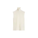 Toteme-Sleeveless-fine-turtleneck-in-Ecru43061_nobg Totême Sleeveless fine turtleneck in Ecru - Knitwear - Scandinavian Minimalist Luxury at Luxury Shoes