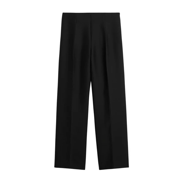Totême Slim evening trousers in Black - Pants - Scandinavian Minimalist Luxury at Luxury Shoes 
