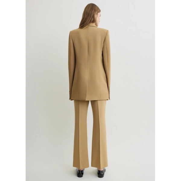 Totême Slim tailored blazer in Beige - Jackets - Scandinavian Minimalist Luxury at Luxury Shoes 