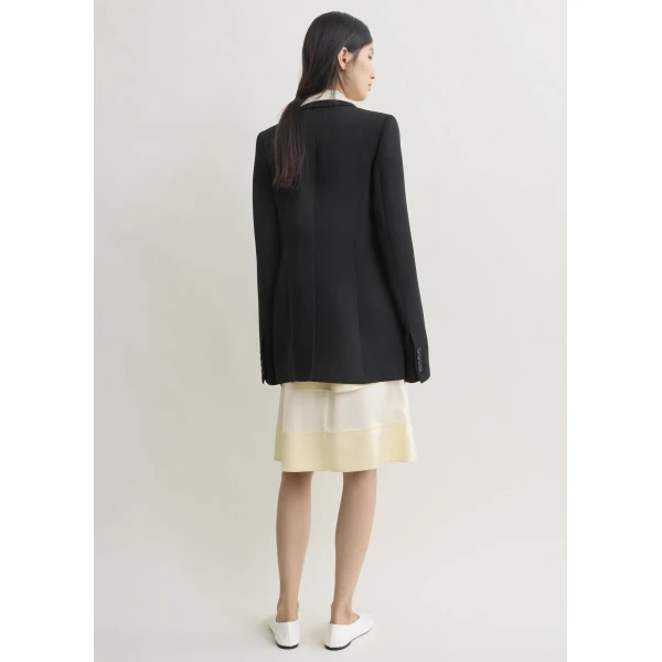 Totême Slim tailored blazer in Black - Jackets - Scandinavian Minimalist Luxury at Luxury Shoes 