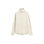 Totême Slouch-neck blouse in Ecru - Tops - Scandinavian Minimalist Luxury at Luxury Shoes 