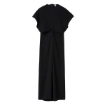 Totême Slouch waist basketweave dress in Black - Dresses - Scandinavian Minimalist Luxury at Luxury Shoes 