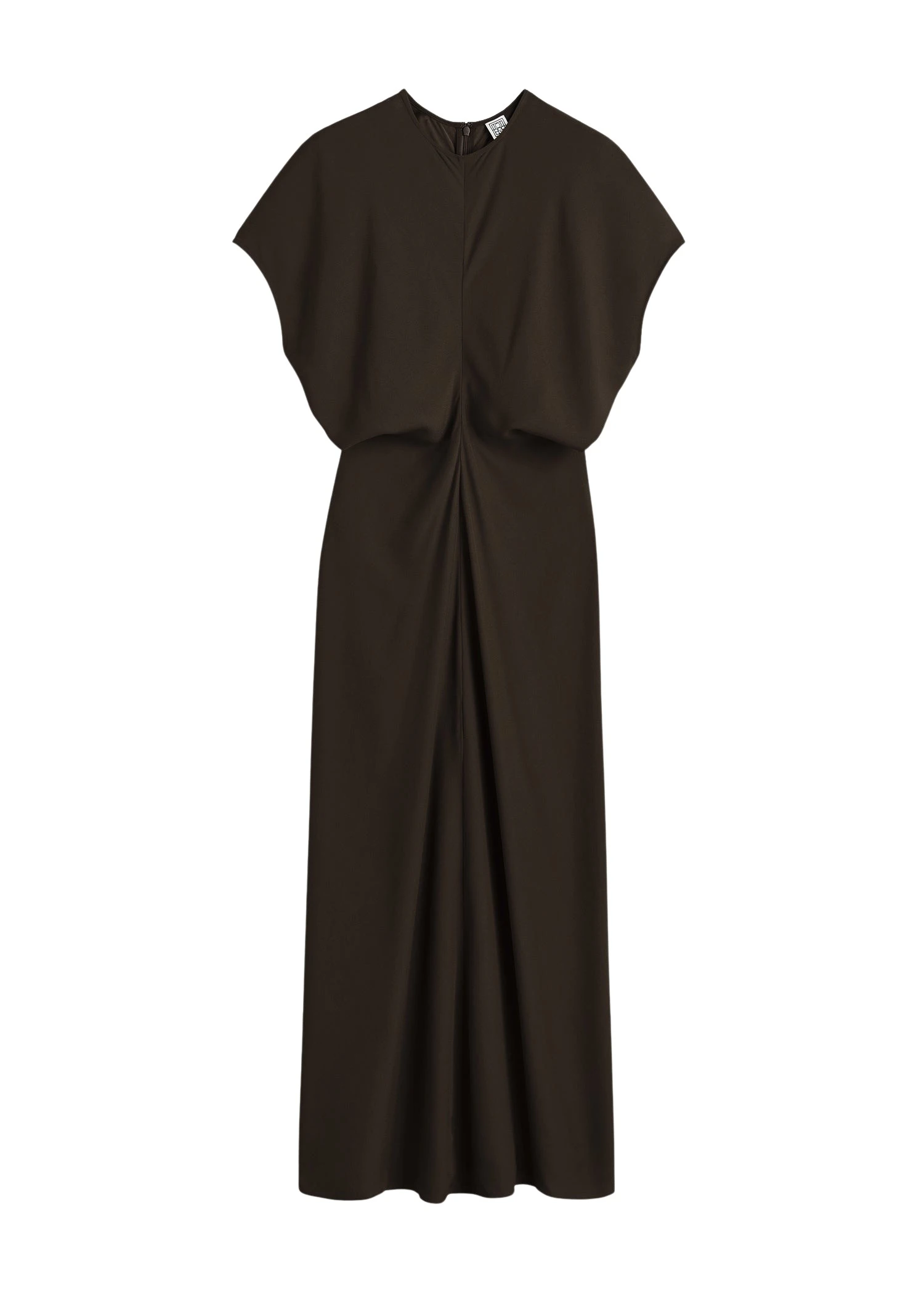 Toteme-Slouch-waist-dress-in-Bark64813_nobg Totême Slouch waist dress in Bark - Dresses - Scandinavian Minimalist Luxury at Luxury Shoes