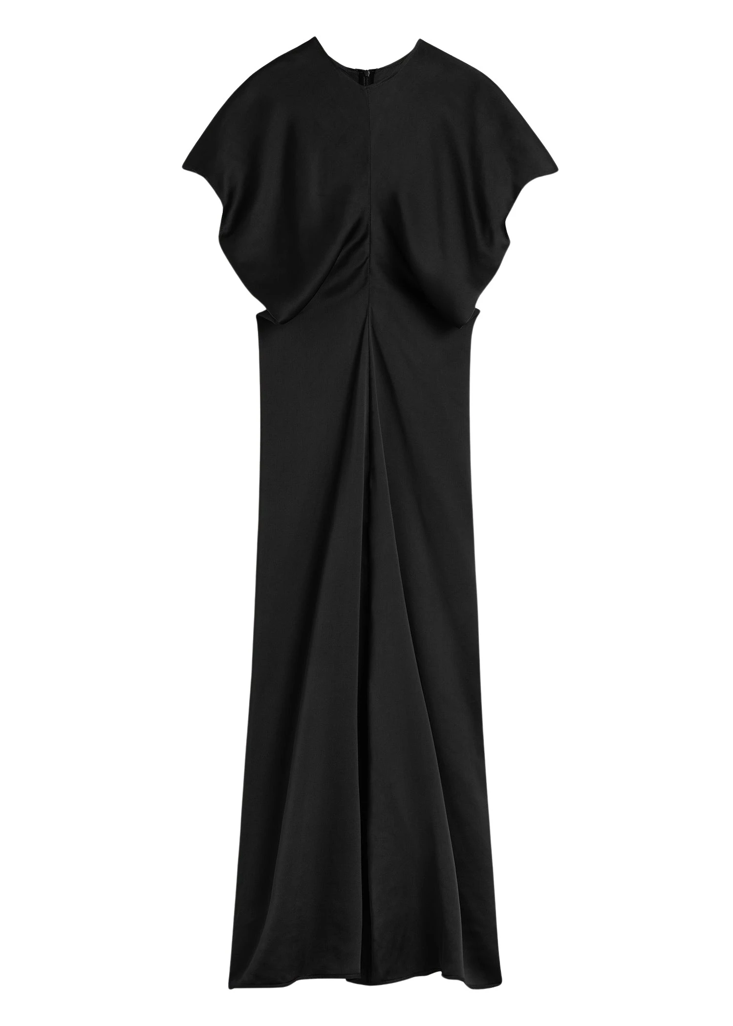 Toteme-Slouch-waist-dress-in-Black52034_nobg Totême Slouch waist dress in Black - Dresses - Scandinavian Minimalist Luxury at Luxury Shoes