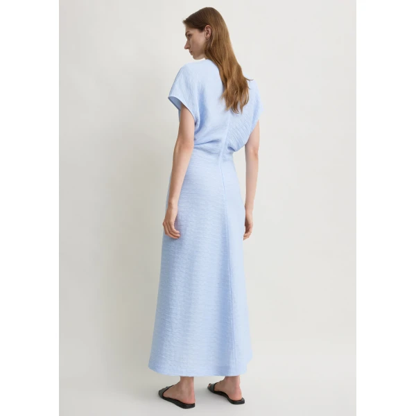 Totême Slouch waist dress in Sky - Dresses - Scandinavian Minimalist Luxury at Luxury Shoes 