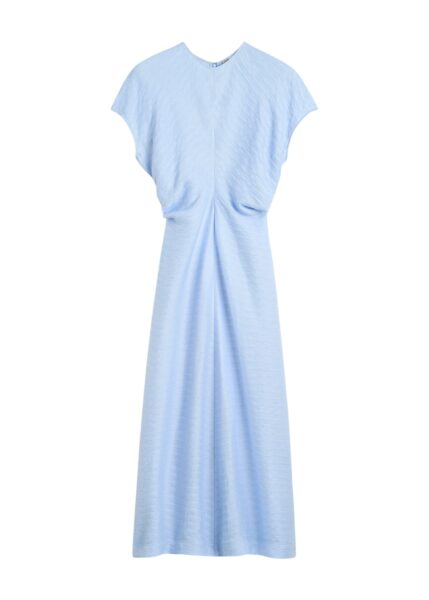 Totême Slouch waist dress in Sky - Dresses - Scandinavian Minimalist Luxury at Luxury Shoes 