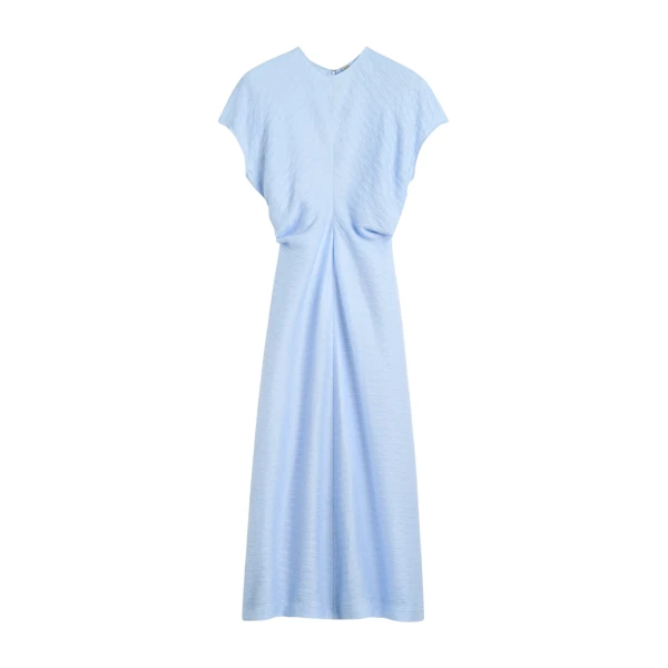 Totême Slouch waist dress in Sky - Dresses - Scandinavian Minimalist Luxury at Luxury Shoes 