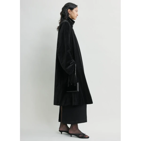 Totême Smoking coat in Black - Coats - Scandinavian Minimalist Luxury at Luxury Shoes 