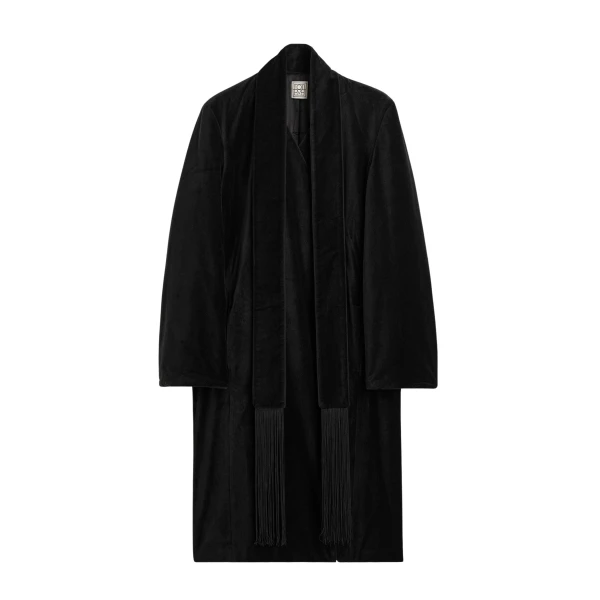 Totême Smoking coat in Black - Coats - Scandinavian Minimalist Luxury at Luxury Shoes 