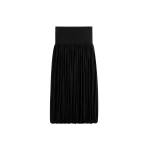 Totême Soft gathered skirt in Black - Skirts - Scandinavian Minimalist Luxury at Luxury Shoes 