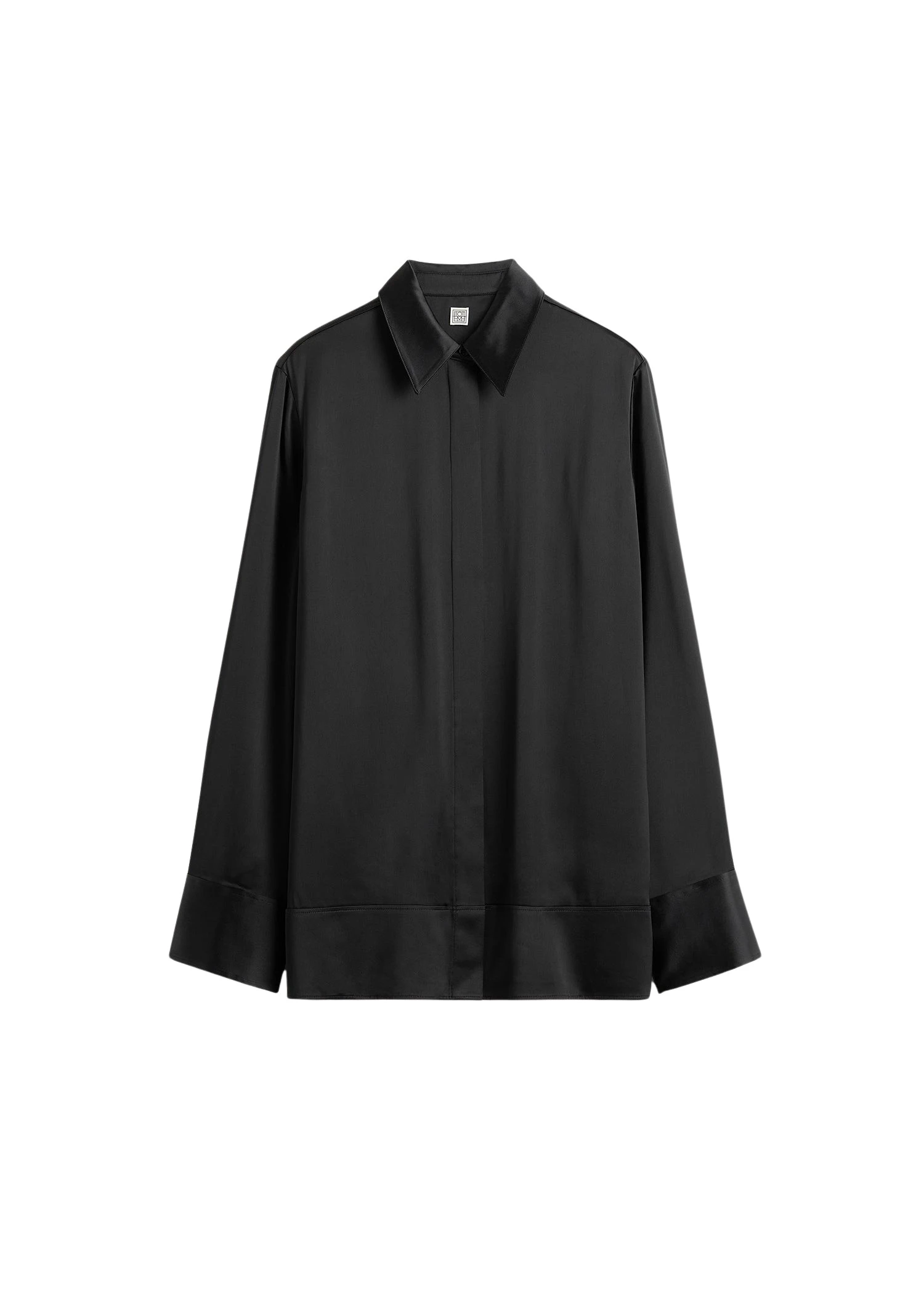 Toteme-Soft-tuxedo-shirt-in-Black64078_nobg Totême Soft tuxedo shirt in Black - Tops - Scandinavian Minimalist Luxury at Luxury Shoes
