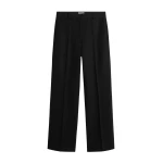 Totême Straight suit trousers in Black - Pants - Scandinavian Minimalist Luxury at Luxury Shoes 