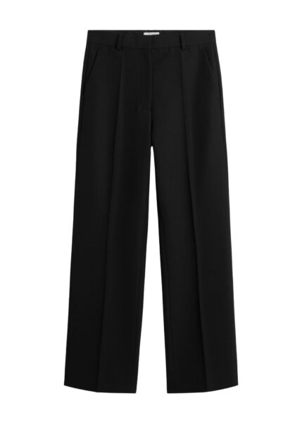 Totême Straight suit trousers in Black - Pants - Scandinavian Minimalist Luxury at Luxury Shoes 
