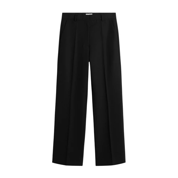 Totême Straight suit trousers in Black - Pants - Scandinavian Minimalist Luxury at Luxury Shoes 