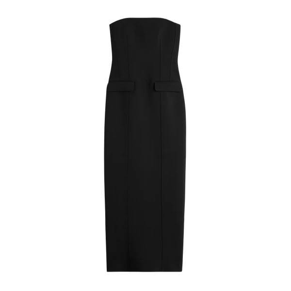 Totême Strapless pocket dress in Black - Dresses - Scandinavian Minimalist Luxury at Luxury Shoes 