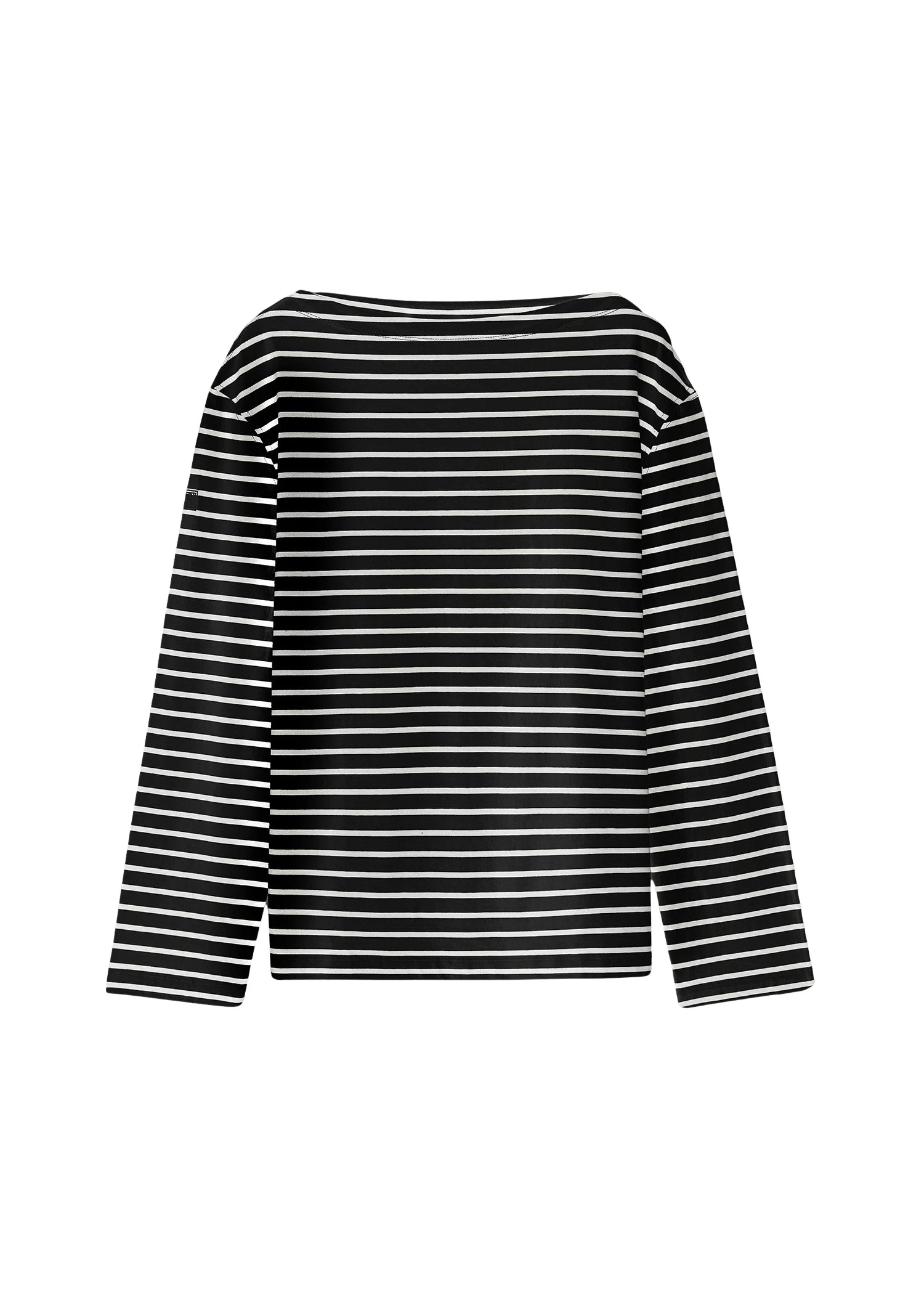 Toteme-Stripe-jersey-long-sleeve-tee-in-Black-White17561_nobg Totême Stripe jersey long-sleeve tee in Black / White - Tops - Scandinavian Minimalist Luxury at Luxury Shoes