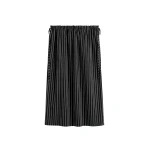 Totême Striped drawstring skirt in Black / White - Skirts - Scandinavian Minimalist Luxury at Luxury Shoes 