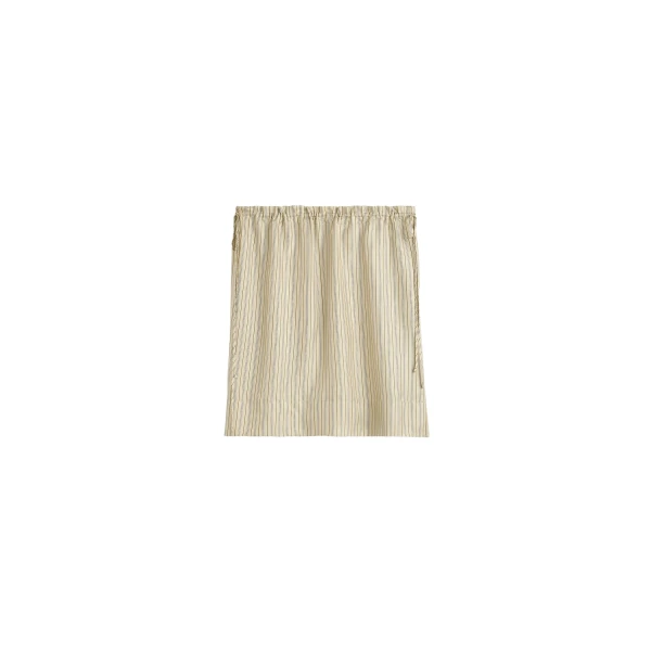 Totême Striped mini skirt in Beige / Brown - Skirts - Scandinavian Minimalist Luxury at Luxury Shoes 