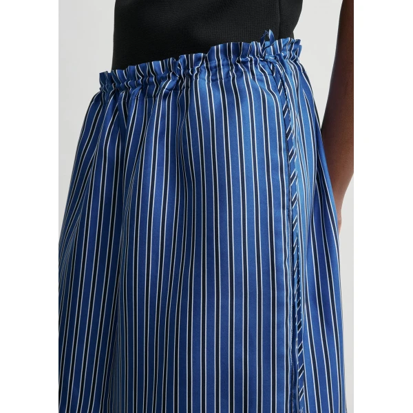 Totême Striped mini skirt in Blue / Navy - Skirts - Scandinavian Minimalist Luxury at Luxury Shoes 