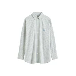 Totême Striped summer shirt in Blue / Yellow - Tops - Scandinavian Minimalist Luxury at Luxury Shoes 