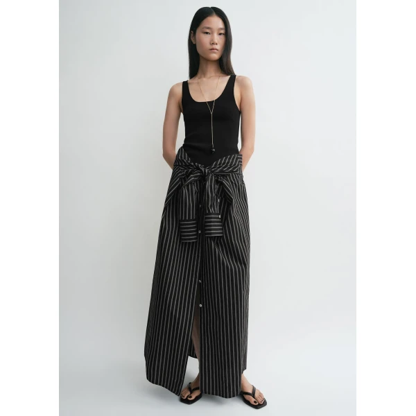 Totême Striped summer tunic black/white in Black-white - Tops - Scandinavian Minimalist Luxury at Luxury Shoes 