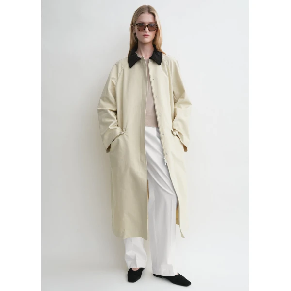 Totême Summer country coat in Peanut - Coats - Scandinavian Minimalist Luxury at Luxury Shoes 