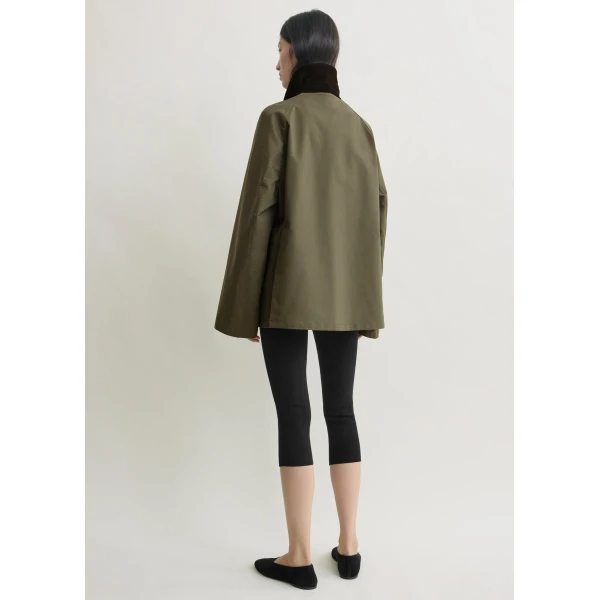 Totême Summer country jacket in Khaki - Jackets - Scandinavian Minimalist Luxury at Luxury Shoes 