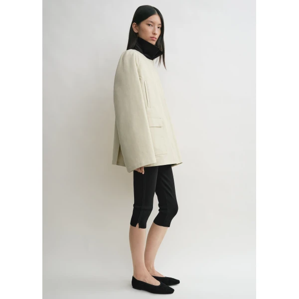 Totême Summer country jacket in Peanut - Jackets - Scandinavian Minimalist Luxury at Luxury Shoes 